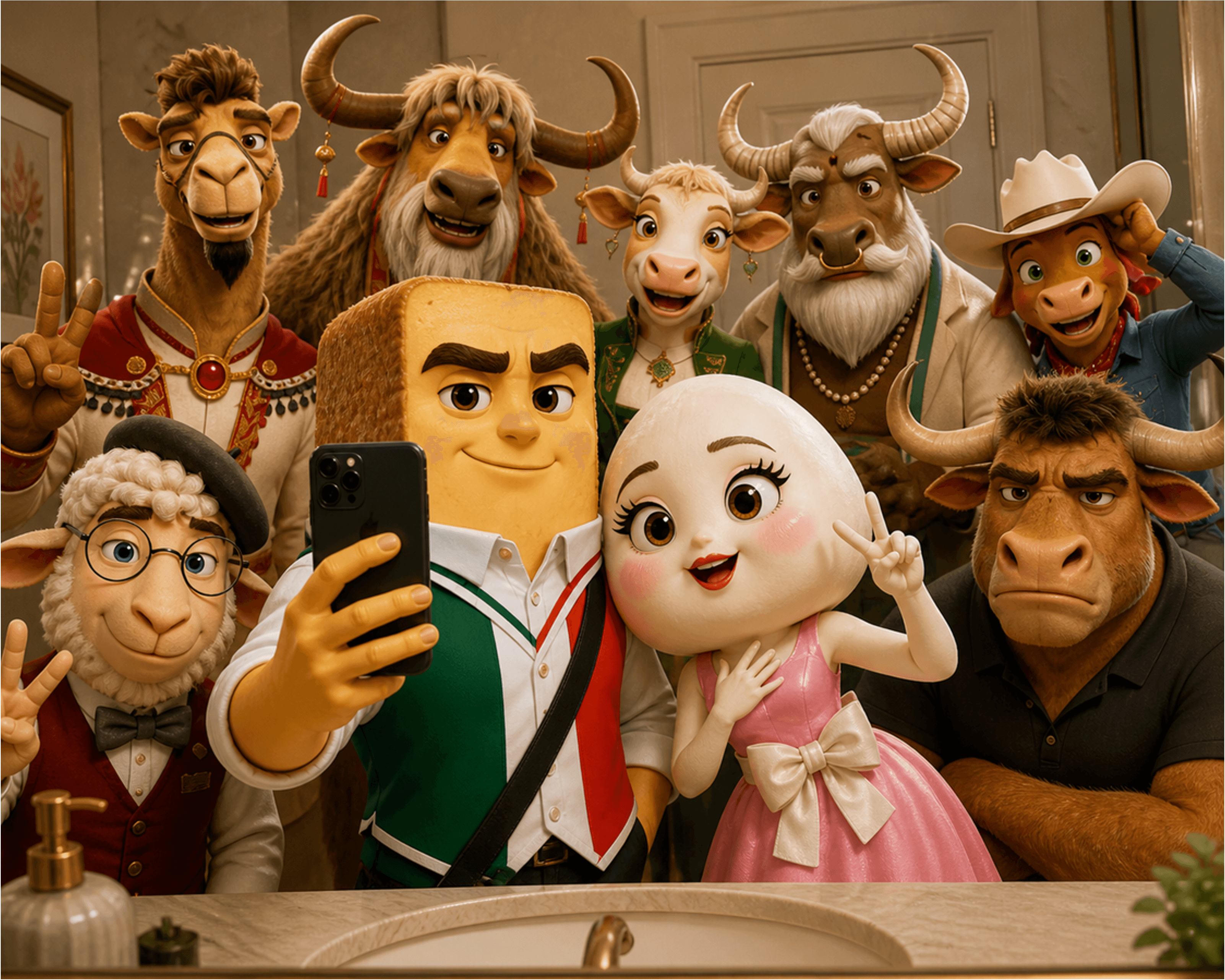 The cast